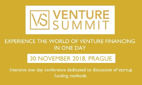 VENTURE SUMMIT 2018: Objevte svět financování startupů během jednoho dne