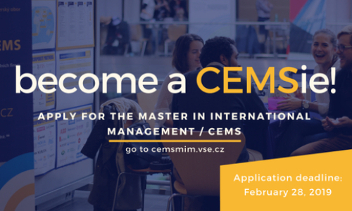 Uzávěrka přihlášek na magisterský program International Management / CEMS - MIM