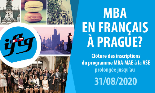 Francouzský program MBA_MAE: uzávěrka 2. kola přihlášek