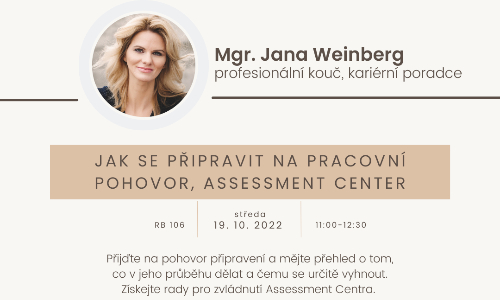 Workshop: Jak se připravit na pracovní pohovor, Assessment Center - 19. 9. 2022