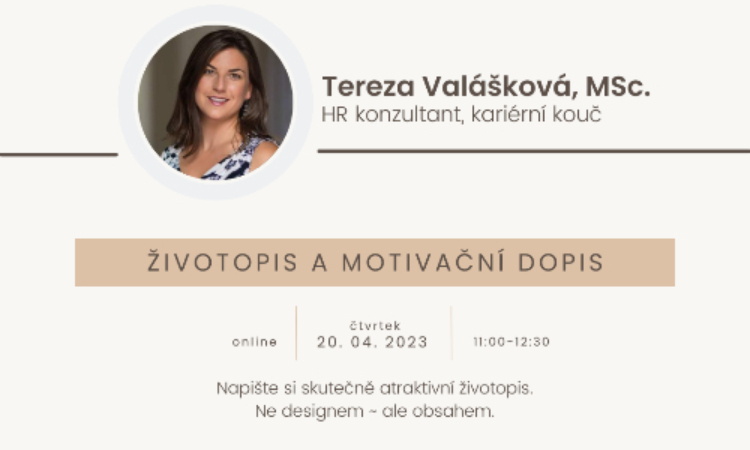 Workshop: Životopis a motivační dopis