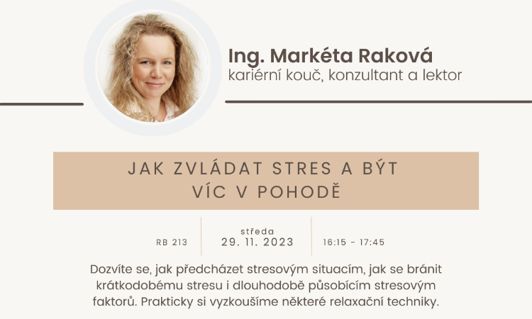 Workshop: Jak zvládat stres a být víc v pohodě (nejen ve zkouškovém období)