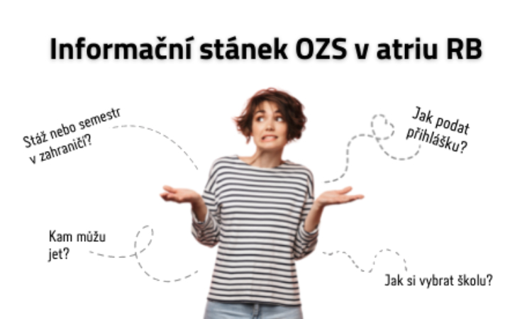 Stánek OZS v atriu Rajské budovy na veletrhu ŠANCE