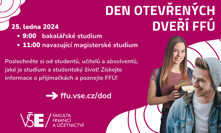 Den otevřených dveří Fakulty financí a účetnictví