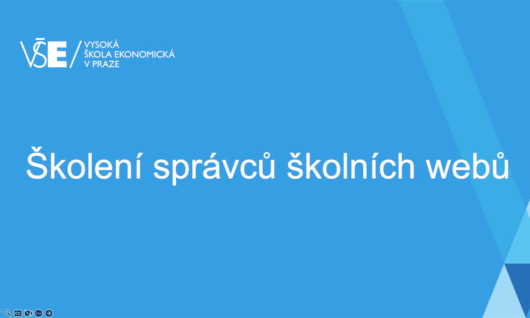 Školení pro správce školních webů