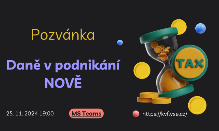 Daně v podnikání NOVĚ