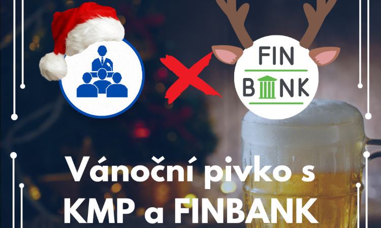 Vánoční pivko KMP a FinBanku