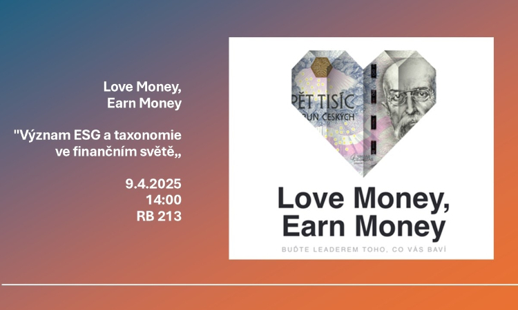 Love Money, Earn Money: Význam ESG a taxonomie ve finančním světě