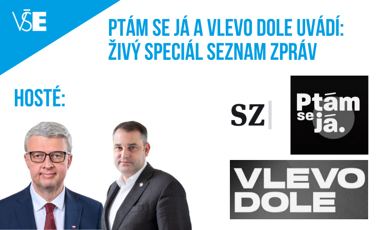 Ptám se já a Vlevo dole uvádí: Živý speciál Seznam Zpráv