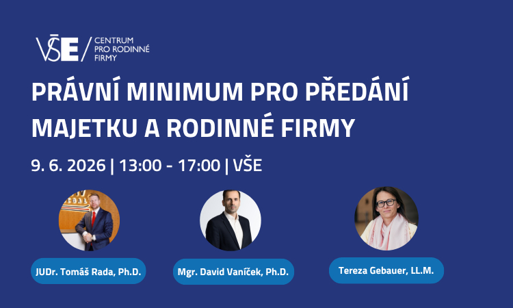 Právní minimum pro předání majetku a rodinné firmy